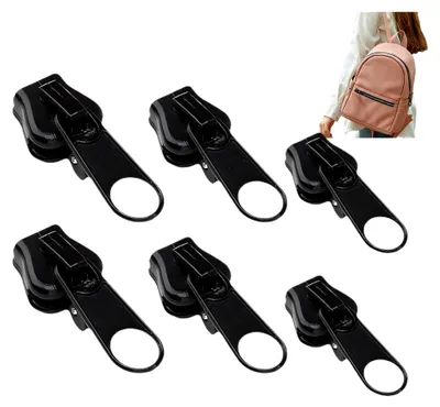 Produktbild von Ersatz-Reißverschlussschieber, 6 Stück, für Reparaturen an Kleidung und Gepäck