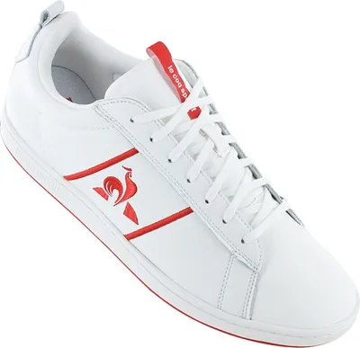 Image de Le Coq Sportif Courtclassic Sport - Chaussures Hommes Cuir Blanc 2310078 , EU 40 UK 6