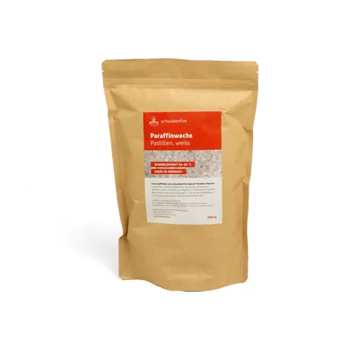 Produktbild von Schwabenfire Paraffin Wachs nachfüllset 1kg Kerzenwachs wachs für kerzen wachs