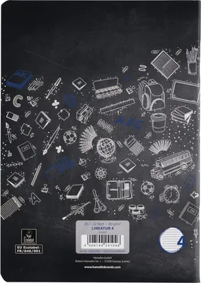 Produktbild von Schulheft A5 32 Blatt 80 g/qm Lineatur 4 (liniert) Packung mit 10 Stück