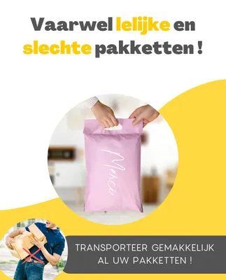 Immagine prodotto di Sacchetti di spedizione in plastica, 60 pezzi, taglie S/M/L, impermeabili, per abbigliamento
