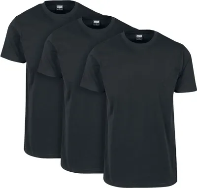 Produktbild von Urban Classics T-Shirt Herren Basic Tee 3-Pack schwarz 4XL