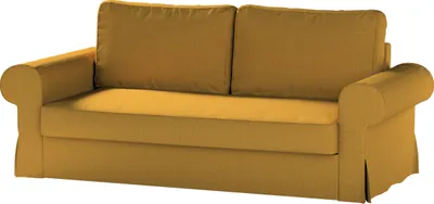 Productafbeelding van Dekoria beschermhoes voor de Backabro 3-zitsbank, uitklapbaar, mosterdgeel, hoes voor de Backabro 3-zitsbank