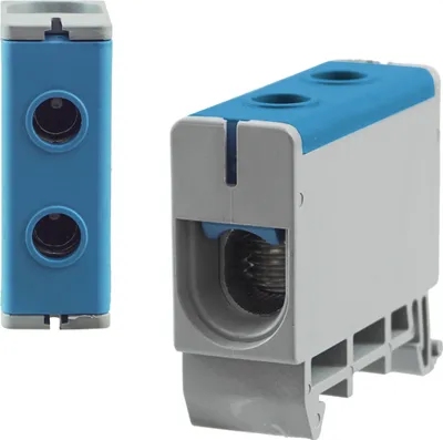 Produktbild von Universalklemme Hutschiene Leitungsklemme Anschlußklemme Klemmblöcke 50mm² Blau