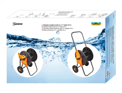 Image de Enrouleur de tuyau d'arrosage Nohel 1/2 Mobile 45m