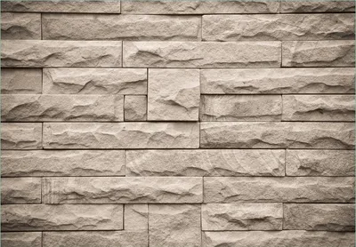 Produktbild von Wallario Fototapete Vliestapete, seidenmatte Oberfläche, einfache Verarbeitung, Größe 200 x 140 cm, Motiv Steinwand grau-braun