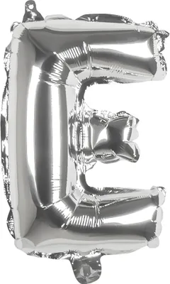 Produktbild von ballon Buchstabe E silber 36 cm