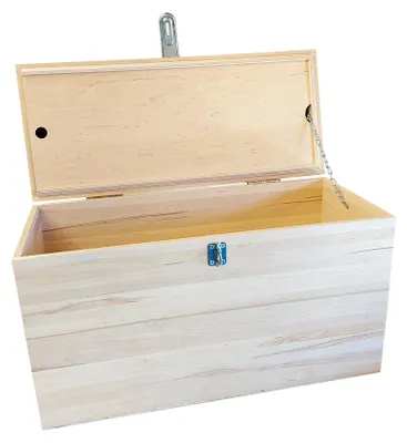 Produktbild von i-Prema Werkzeugkiste aus Holz mit Deckel und Schubfach, 60 x 32 x 40 cm