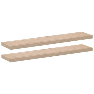 Produktbild von vidaXL Schweberegale 2 Stk. 110x23,5x4 cm Holzwerkstoff