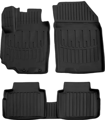 Produktbild von SCOUTT | 3D TPE Gummifußmatten Gummimatten Passend Für Suzuki SX4 2 ab 2013 5tlg, Schwarz, Anti-Rutsch, Geruchsneutral, Abwaschbar, Allwetter, Hohes Rand, mit Befestigungen
