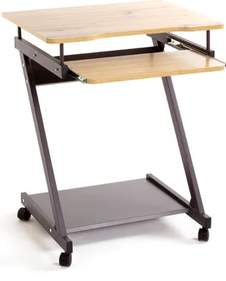 Produktbild von HAKU Möbel Computertisch auf Rollen anthrazit-eiche - Maße: B 60 cm x H 76 cm x T 49 cm; 22962