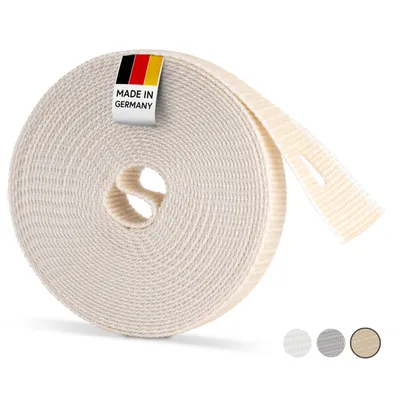 Produktbild von BAUHELD® 6m Rolladengurt 14mm - Beige [Hergestellt in Deutschland]