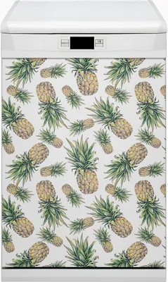 Obrázek produktu pro Kuchyňský magnet do myčky nádobí omyvatelný 45x80 cm - Ananas