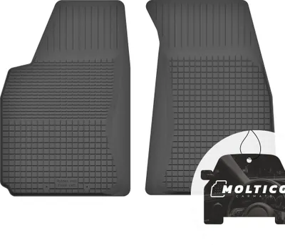 Image de Tapis en caoutchouc avant avec bordure Tapis de voiture en caoutchouc Tapis de voiture ajusté 2 pièces - convient à Fiat Bravo 1995-2001