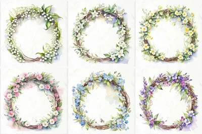 Produktbild von Scrapbooking-Bastelpapier-Set reis - ITD - RSM125 Maiglöckchen, Gänseblümchen