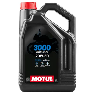 Zdjęcie produktu dla MOTUL 3000 4T Olej silnikowy - 20W50 4 litry