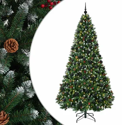 Imagen del producto de vidaXL Árbol de Navidad artificial, color verde, con adornos navideños, 180 cm