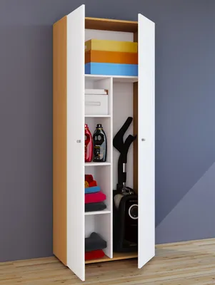 Produktbild von VCM Besenschrank | 6 Fächer | Maße: B. 70 x H. 178 x T. 40 cm | Haushaltsschrank | Mehrzweckschrank | Vandol