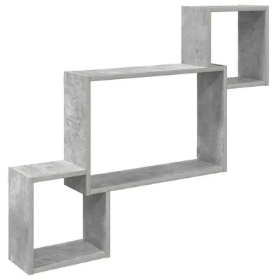 Produktbild von vidaXL Wandregal Wandhalterung Betongrau 91,5 x 15 x 76 cm