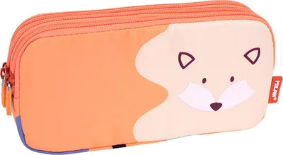 Immagine prodotto di MILAN - Astuccio per matite MILAN serie Fun Animals a 3 cerniere, arancione