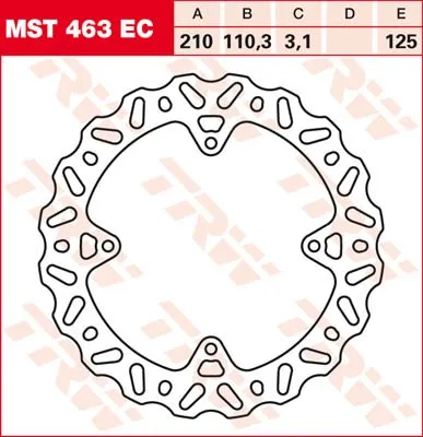 Image de TRW Disque de frein Fix Wave arrière G/D MST463EC