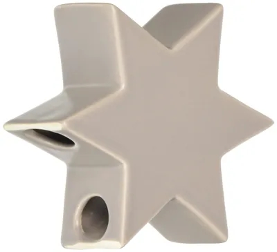 Stern, warmgrau, 11 x 11 x 3,5 cm