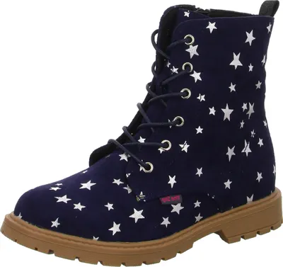 Produktbild von girlZ onlY Mädchen-Schnürstiefelette Blau-Silber, Farbe:blau, EU Größe:35