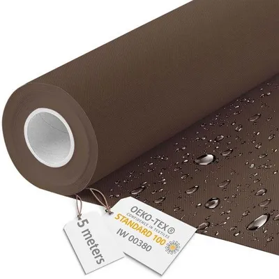 Immagine prodotto di Tessuto idrorepellente per tende da sole 600D, 5 metri, marrone
