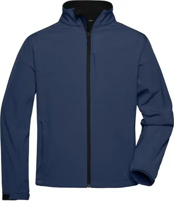 Produktbild von James & Nicholson Herren-Jacke, Softshell, Gr. S,navy