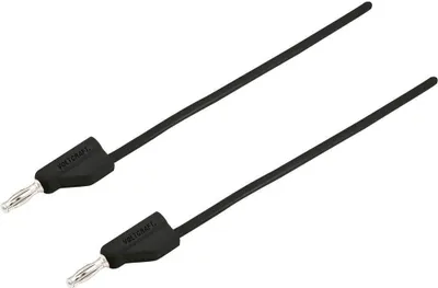 Produktbild von VOLTCRAFT MSB-300 Messleitung Lamellenstecker 4 mm Silikon 5.00 m Schwarz 1 St.