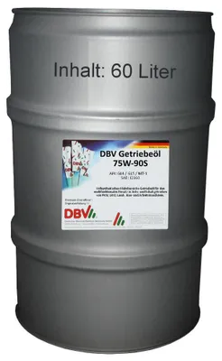 Produktbild von DBV 75W-90 S GL4/5 (vollsynthetisch) 60-Liter-Fass
