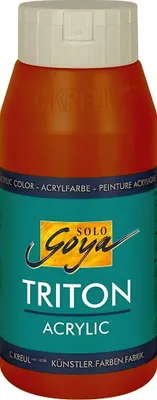 Obrázek produktu pro KREUL akrylová barva SOLO Goya TRITON, tmavě oxidově hnědá, 750 ml