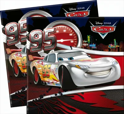 Produktbild von Cars Silberne Edition 2-lagige Papierservietten 33x33cm 20 Stück