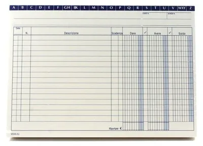 Produktbild von Data Ufficio Soll-Haben-Saldo-Karten A5 140g - 100 Stück