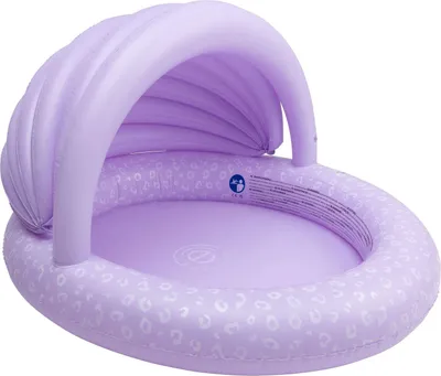 Image de Swim Essentials Piscine 100 cm Lila Leopard Auvent 100 x 20 cm