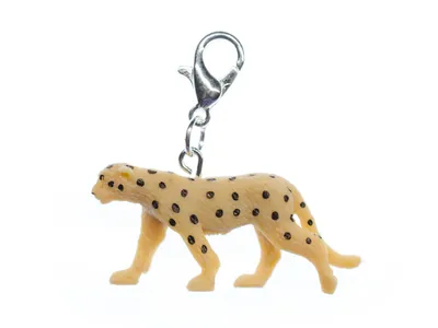 Produktbild von Gepard Charm Anhänger Miniblings Bettelarmband Charms Raubtier Afrika Gummi