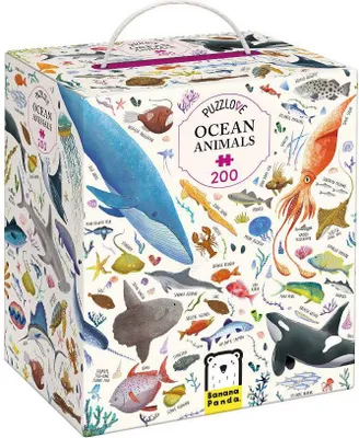 Obrázek produktu pro Banánová panda Puzzle Zvířata v oceánu - 200 dílků - Vzdělávací hračka pro děti