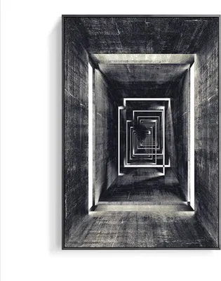 Produktbild von TPFLiving Kunstdruck LW-71 (OHNE RAHMEN) Poster - Leinwand - Wandbild - Hochauflösender Giclée-Druck, langlebig und hochwertig - Nordic Art - Abstrakte Perspektive - Bilder Wohnzimmer -  - Größe: 21x30cm