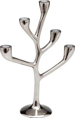 Produktbild von Kerzenleuchter 36cm Kerzenständer vernickelt Leuchter candlestick antik Stil