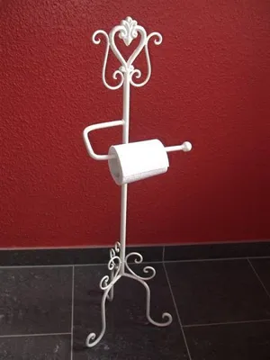 Produktbild von Toilettenrollenständer,WC-Rollenständer,Rollenhalter,weiss,Eisen
