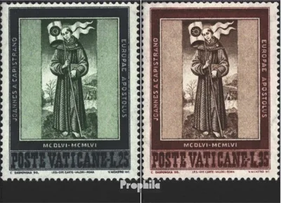 Produktbild von Briefmarken Vatikanstadt 1956 Mi 261-262 (kompl.Ausg.) postfrisch Hl. Johannes