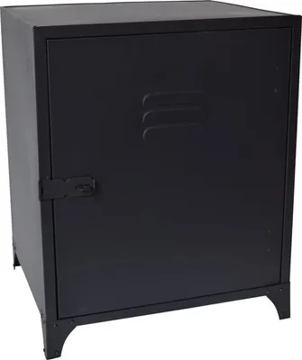 Produktbild von LOFT42 Locker Nachttisch - Metall - Schwarz - 50x40x35