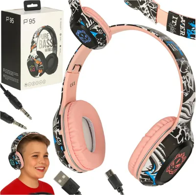 Obrázok produktu pre Bezdrôtové športové slúchadlá Bluetooth Pink