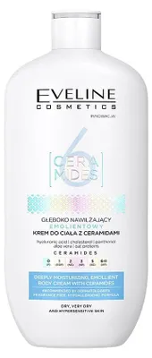 Obrázek produktu pro Eveline Cosmetics 6 Ceramides – tělový krém, hydratace, zklidnění – Karton 20 ks