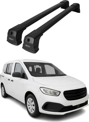 Image de Barres de toit transversales pour Mercedes Citan 2021-2025 Aluminium Noir 2 pcs