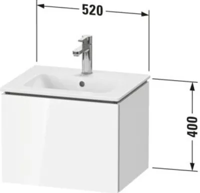 Produktbild von Duravit LC611805555 LC WTU WH Cp 520x421x400 Az 1 Ei