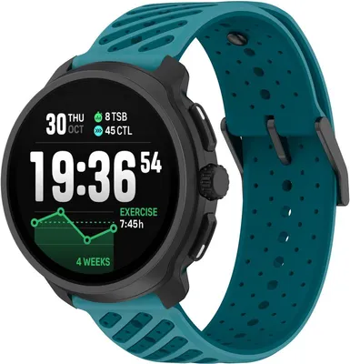 Produktbild von FFO2World 22-mm-Silikonarmband Suunto Race 2-Stil, passend für Suunto Vertical 2, 9 Peak Pro, Huawei GT 5/6, Samsung Galaxy Watch, Blau