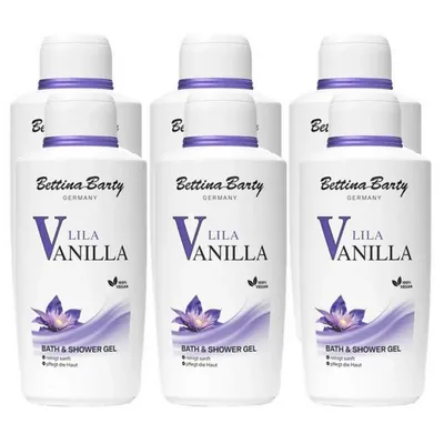 Produktbild von Bettina Barty Lila Vanilla Bath & Shower Gel 6 x 500 ml