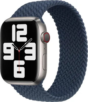 Obrázek produktu pro Pletený řemínek Solo Loop pro Apple Watch | 44/45/46/49 mm – velikost 7 – Abyss Blue