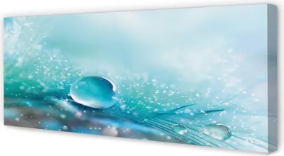 Produktbild von Leinwandbild 125x50 Wandkunst Tropfen Makro Abstraktion